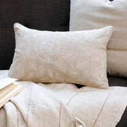 Ecru Embroidered Cushion Cover