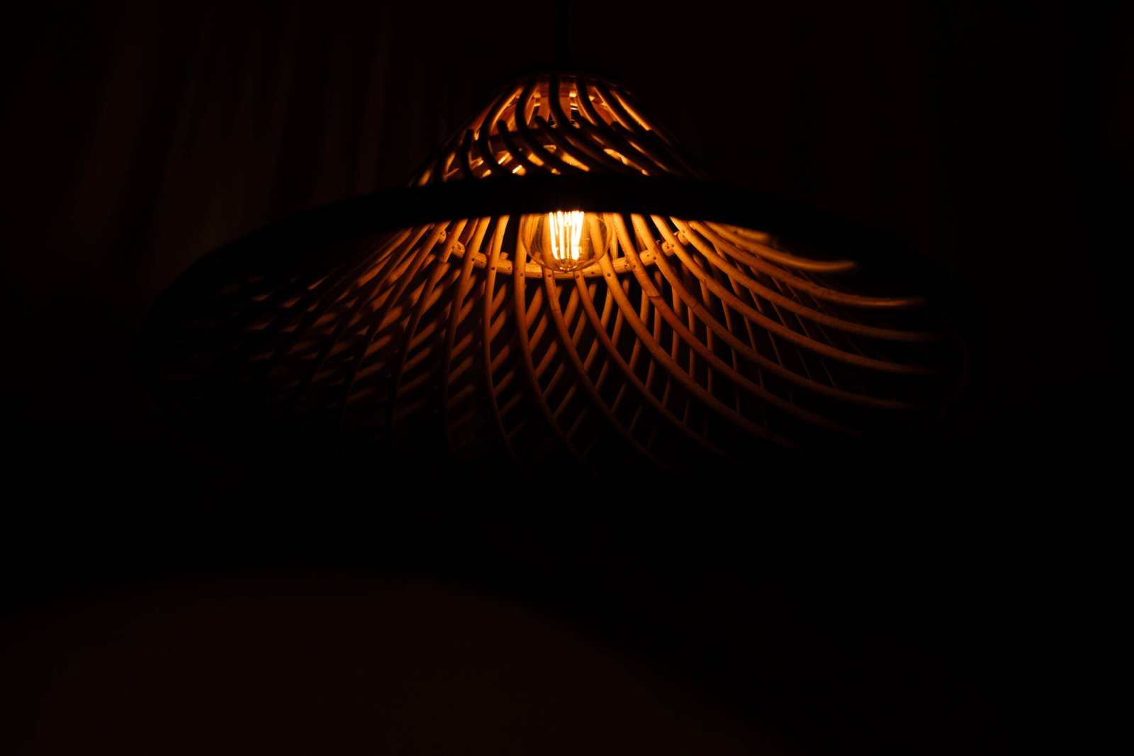 TOKRA Handwoven Rattan Pendant Lamp | Bamboo Style Ceiling Light for Living & Dining Spaces