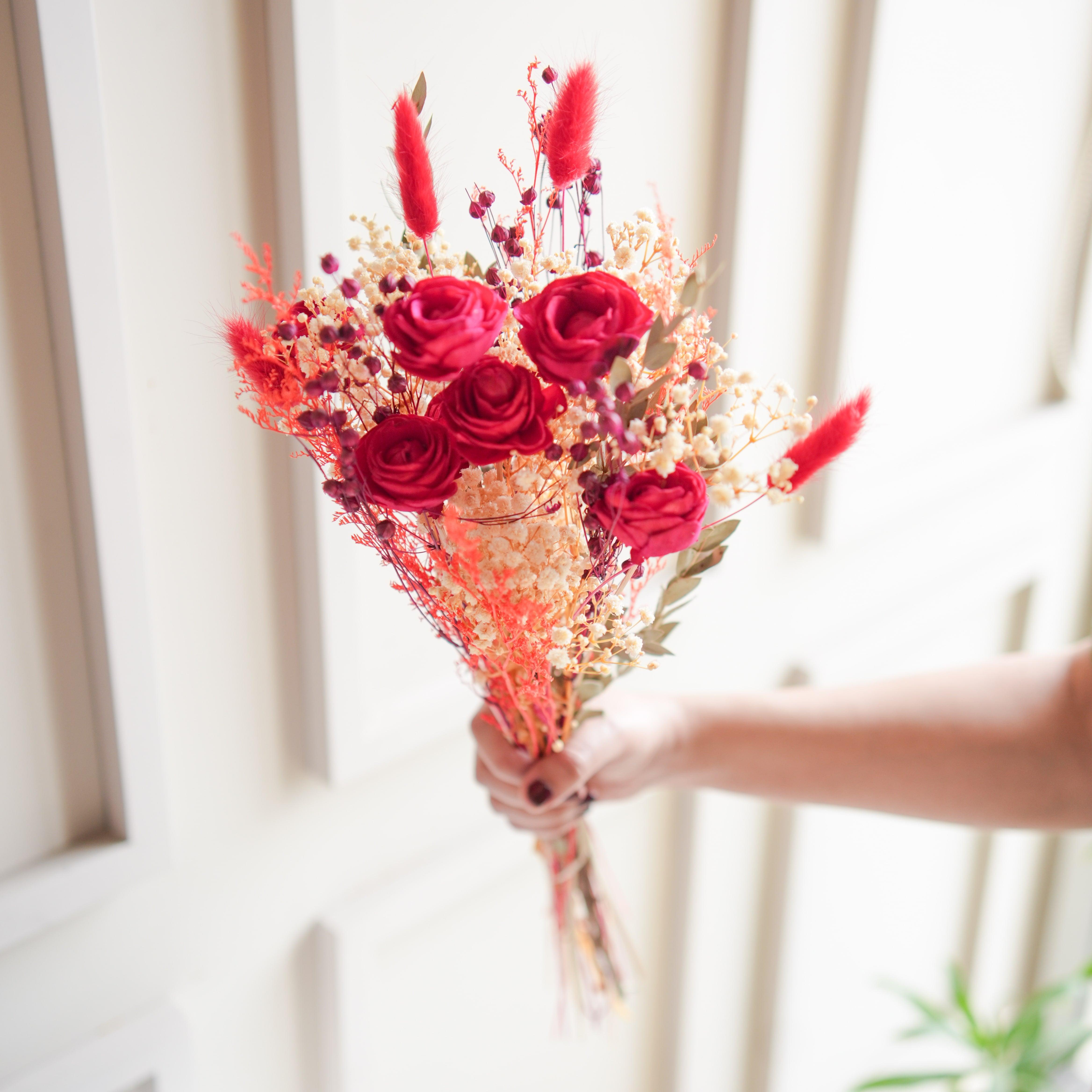Forever Roses Dried Flower | 1Pc Bunch of Decorative Dried Flower | Home Decor Items