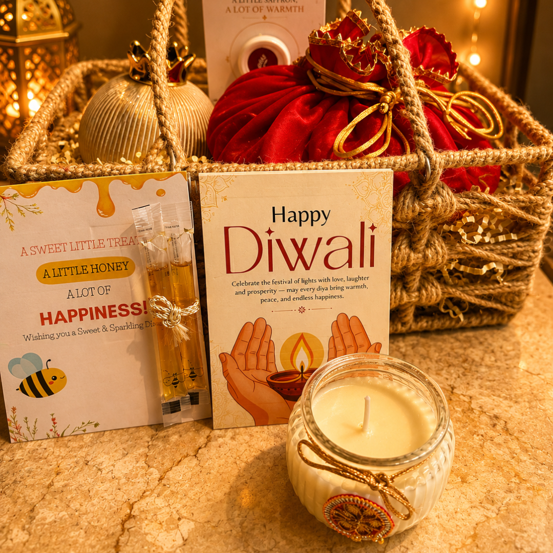 Utsav Jute Net Festive Gift Basket