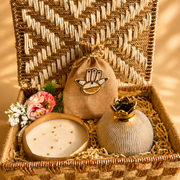 Swarn Utsav White & Gold Festive Gift Basket