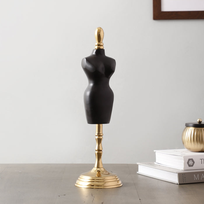 Miniaturised mannequin Gold finish