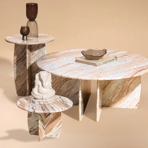 Raio Jupiter Marble Table | Luxury Marble Coffee Table for Living Room