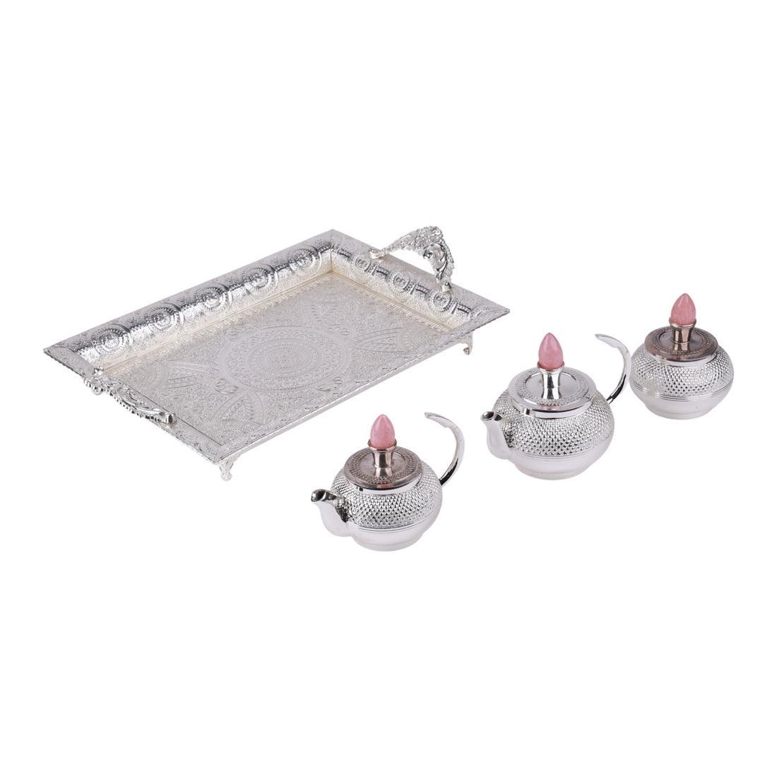 Tea Pot Set With Tray