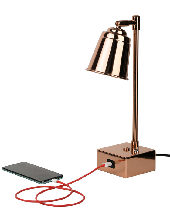 Unique Adjustable Study Table Lamp With USB | Decorative Lampshade For Bedroom & Office