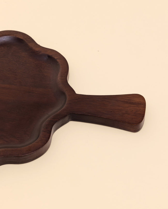 Frosted Wooden Platter