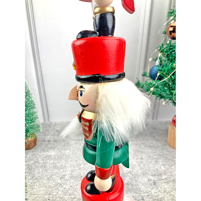 Little Surpise Box 3 Tier Stacked Wooden Nutcracker Christmas Table Décor