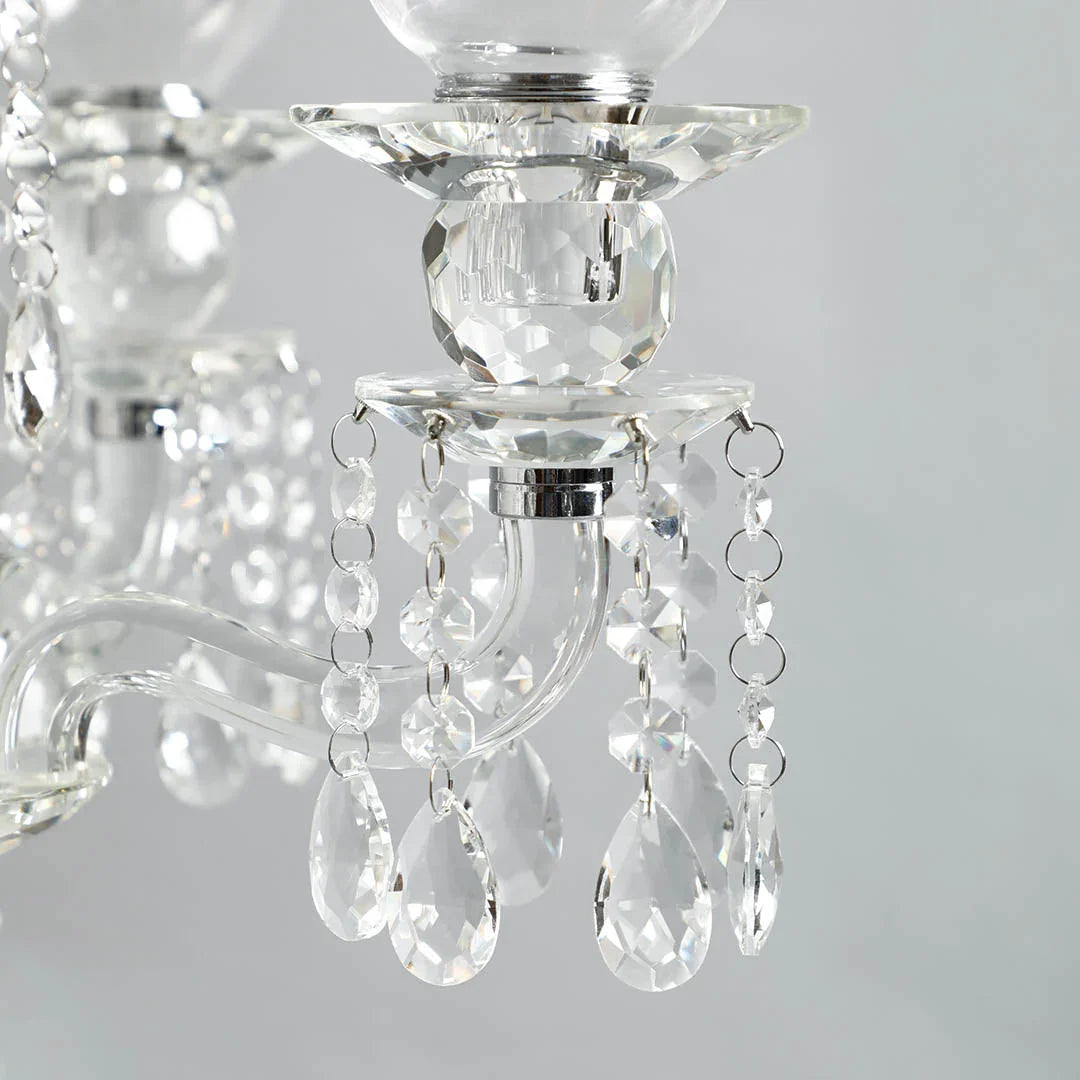 Toran 5-Arms Crystal Candelabra