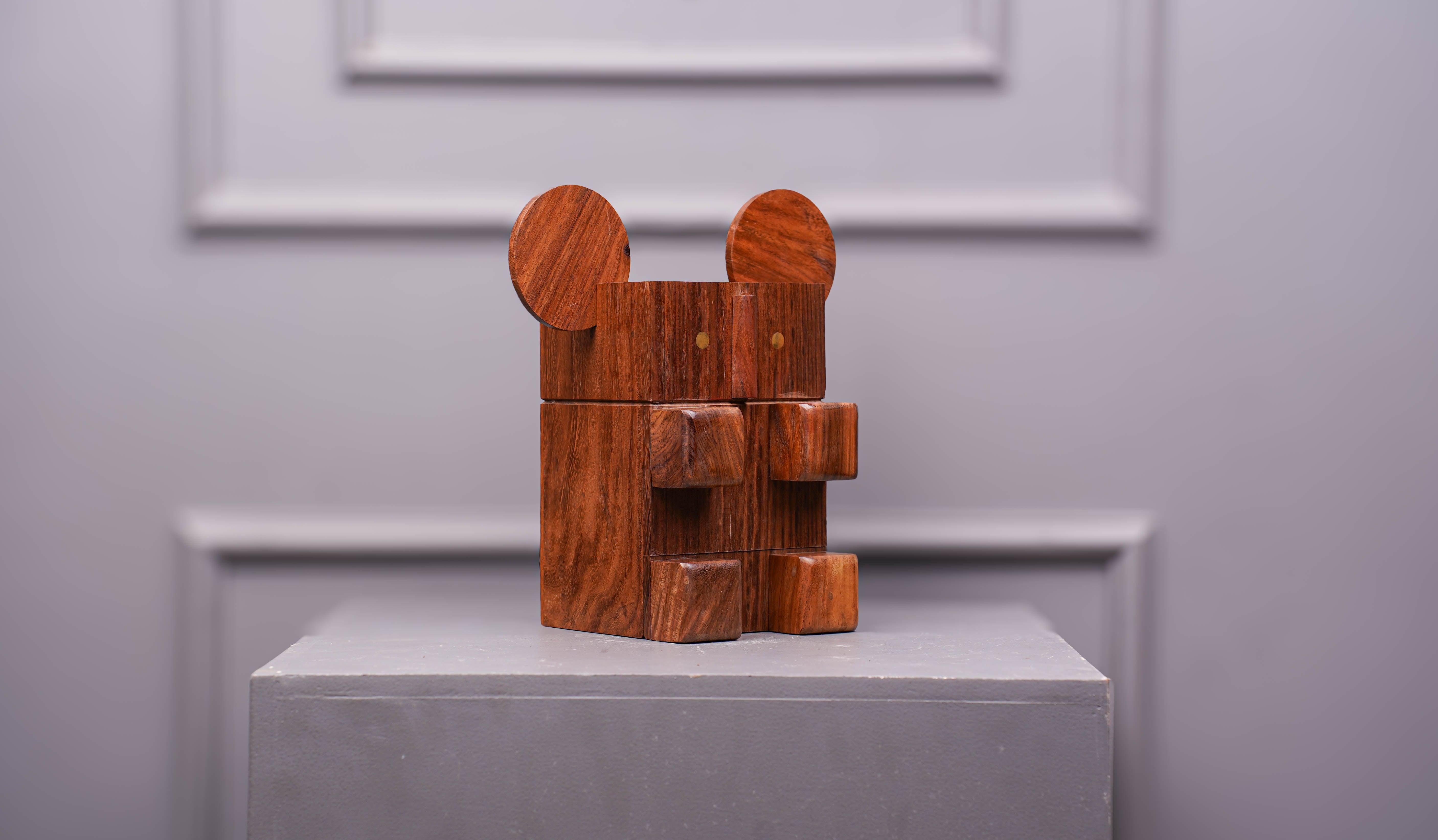 Handcrafted Wooden Koala Piggy Bank