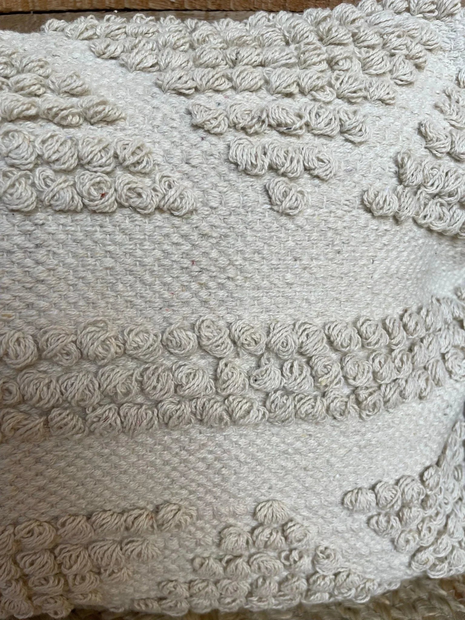 Bohemian Cotton Cushion Cover Beige and Off White