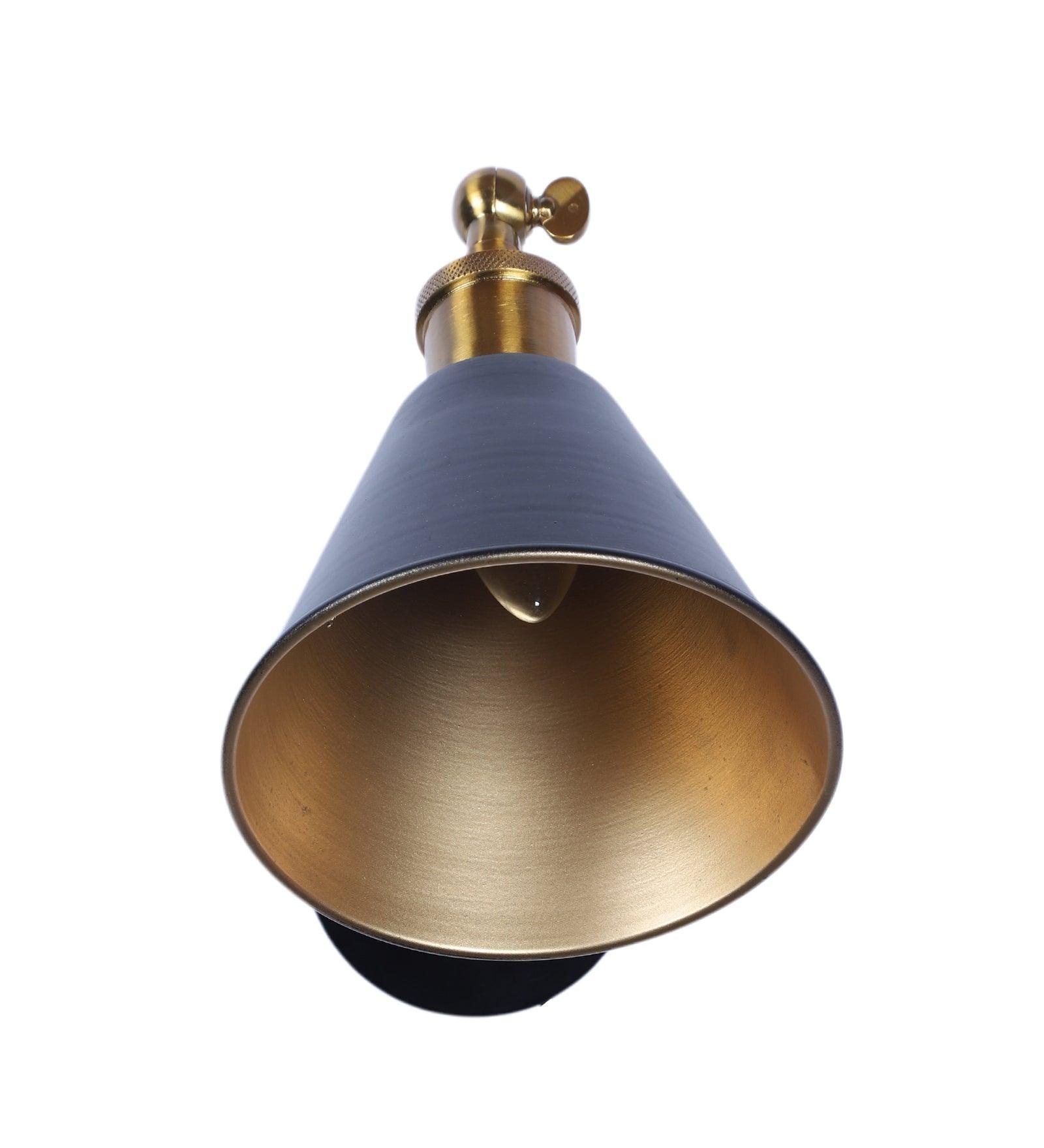 Black Metal Wall Light | Holder Type : E27 holder ( without Bulb )