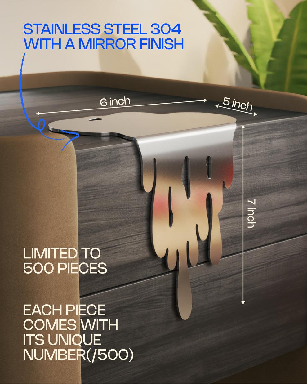 Melting Edge Table Decor Item | Designer Luxury Art Piece for Home, Office Desk | Melted  Decor Showpiece