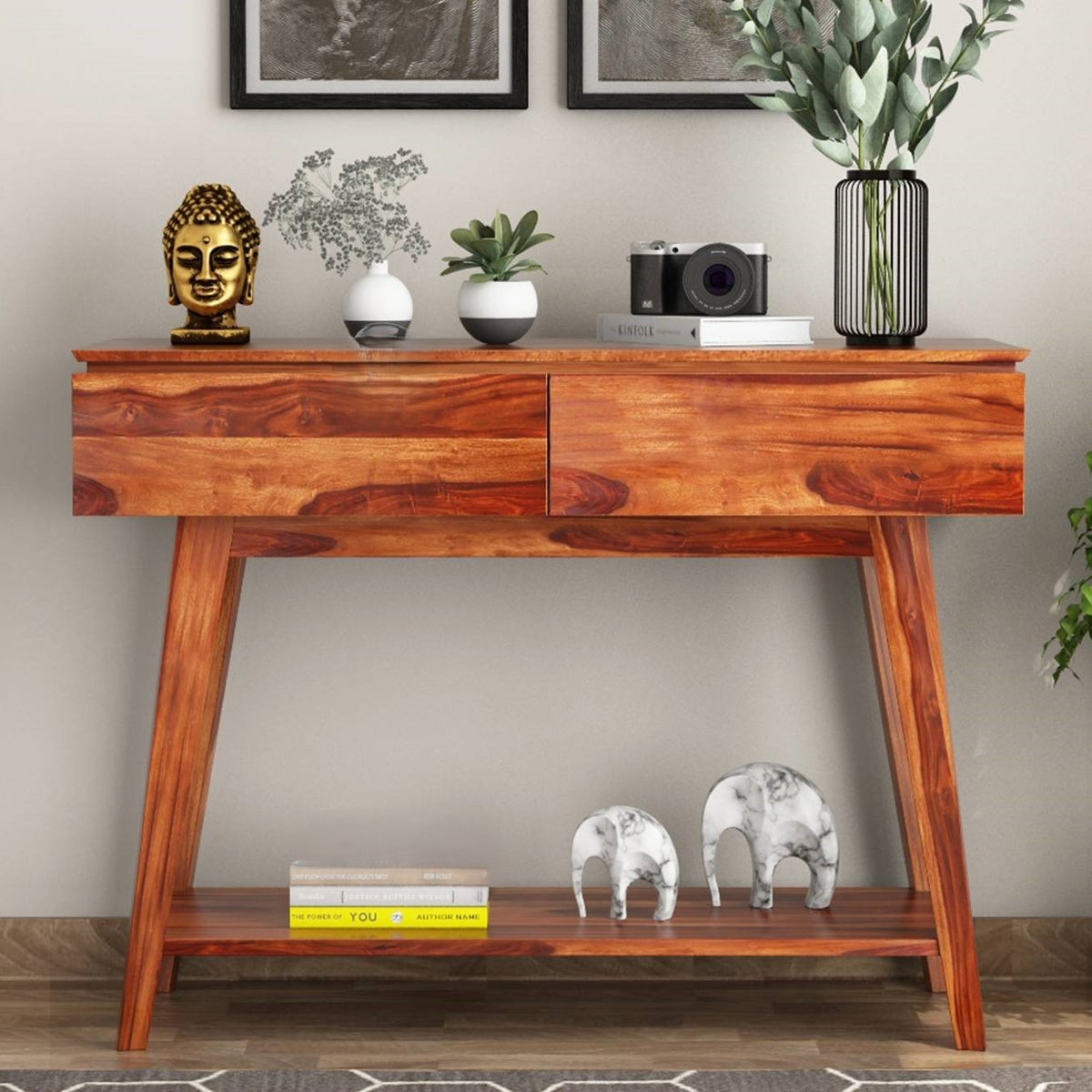 Neptune Console | Sheesham Wood