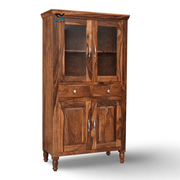 Monarch Solid Sheesham Wood Tall Kitchen/Crockery Cabinet