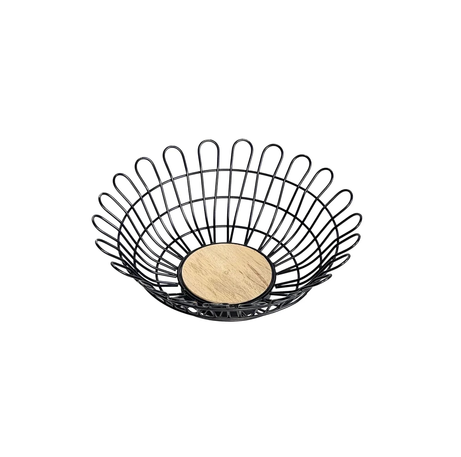 Wood & Wire Fruit Basket