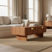 Ringo Modern Coffee Table for Living Room | Wooden Center Table