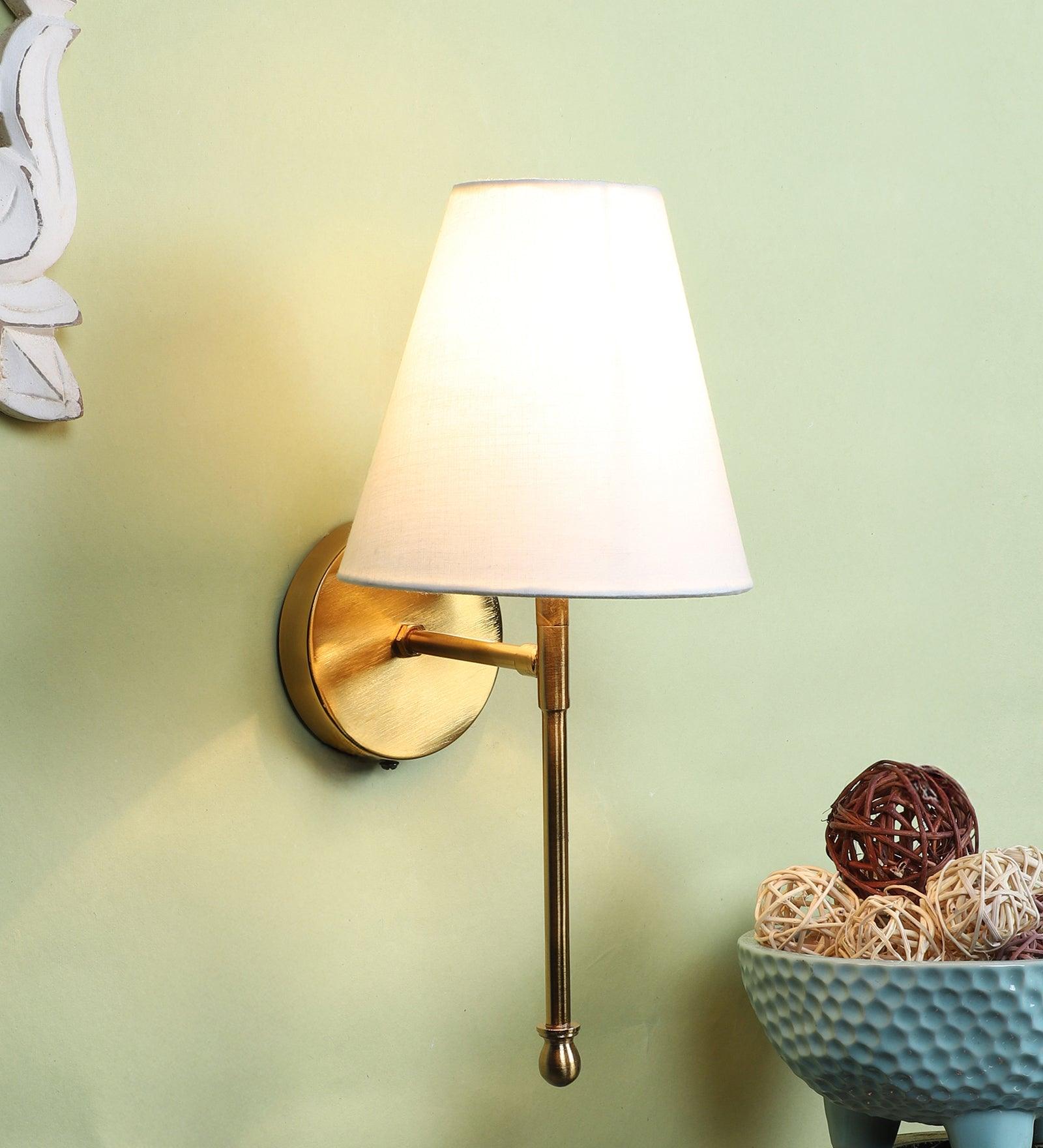 Gold Metal Wall Light | Holder Type : E27 holder ( without Bulb )