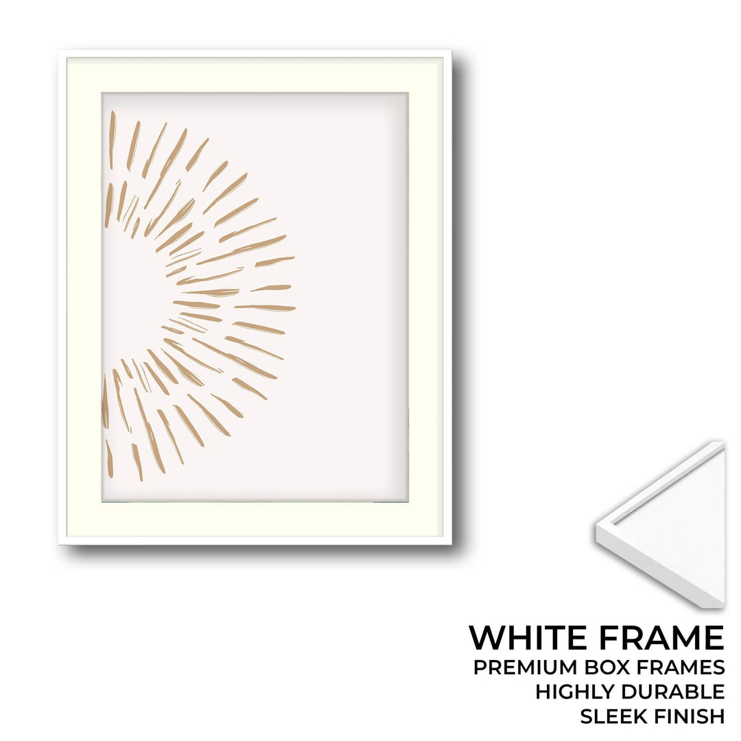 Burst White Wall Painting