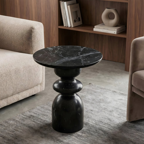 Valon Marble Side Table for Living Room | Modern End Table