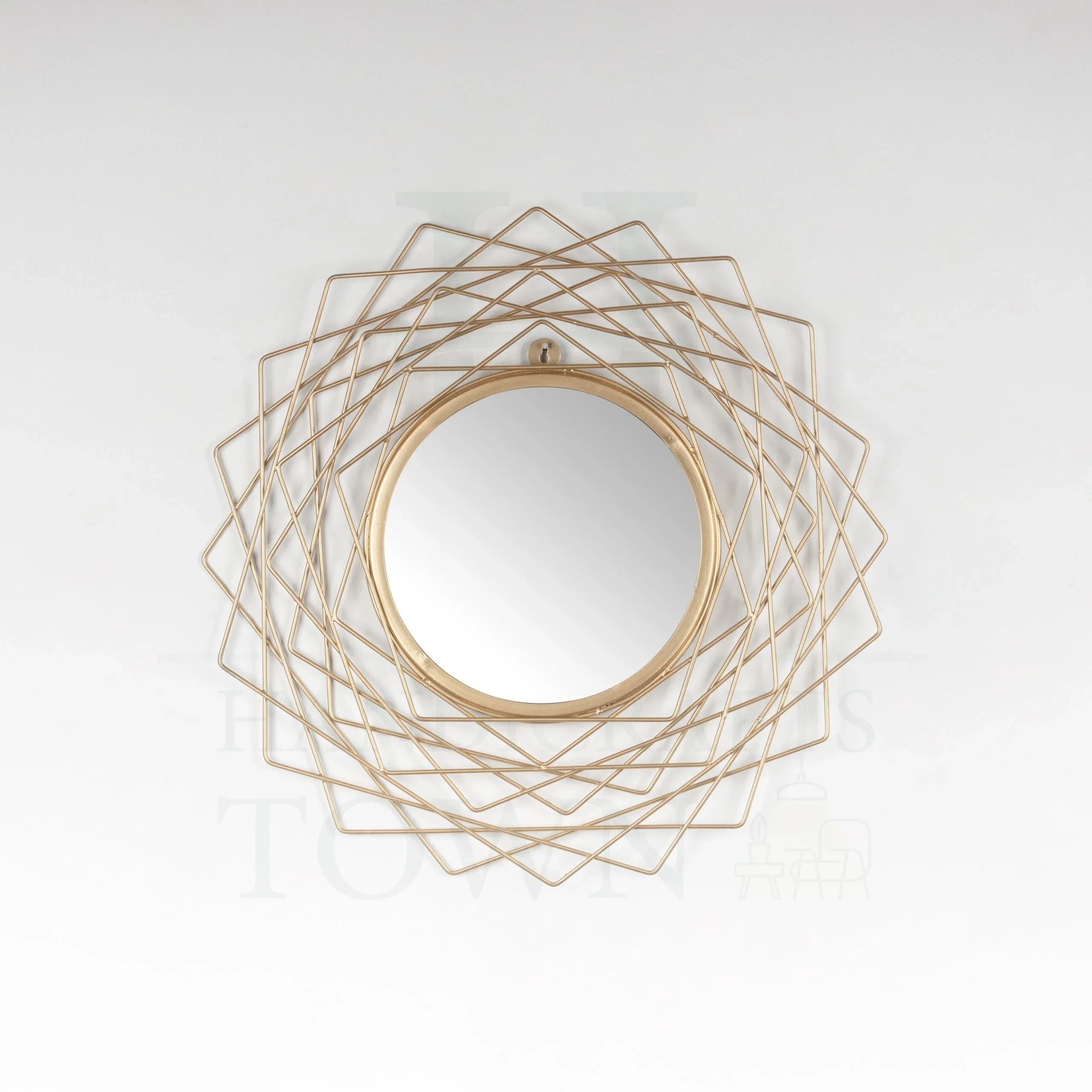 Geometric Wall Accent Mirror