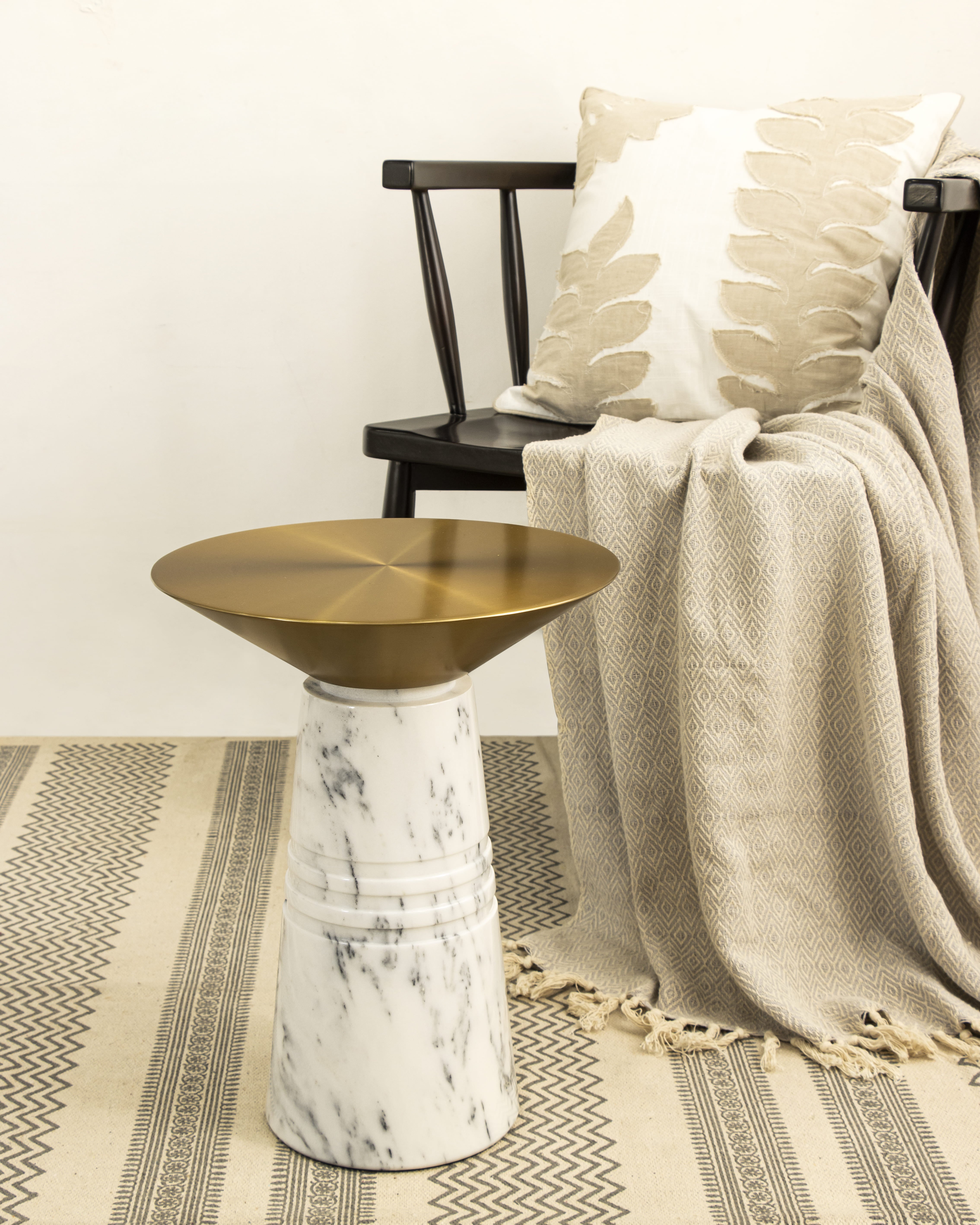 Ebb Table | Ss304 And White Marble