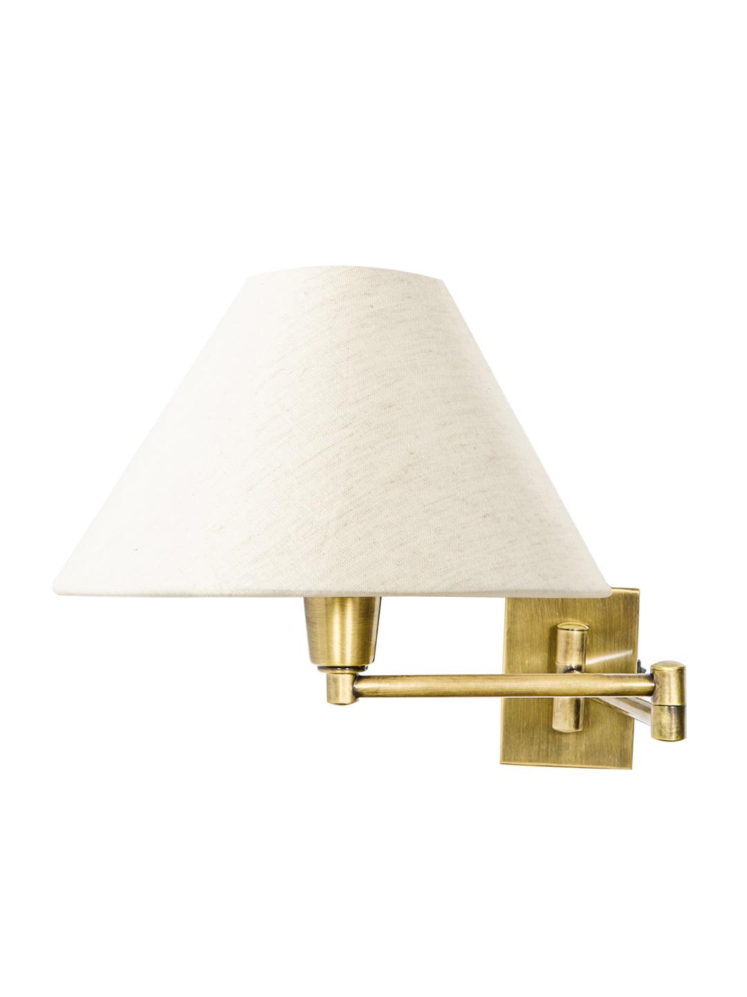 Brass Antique Double-Arm Bedside Wall Light