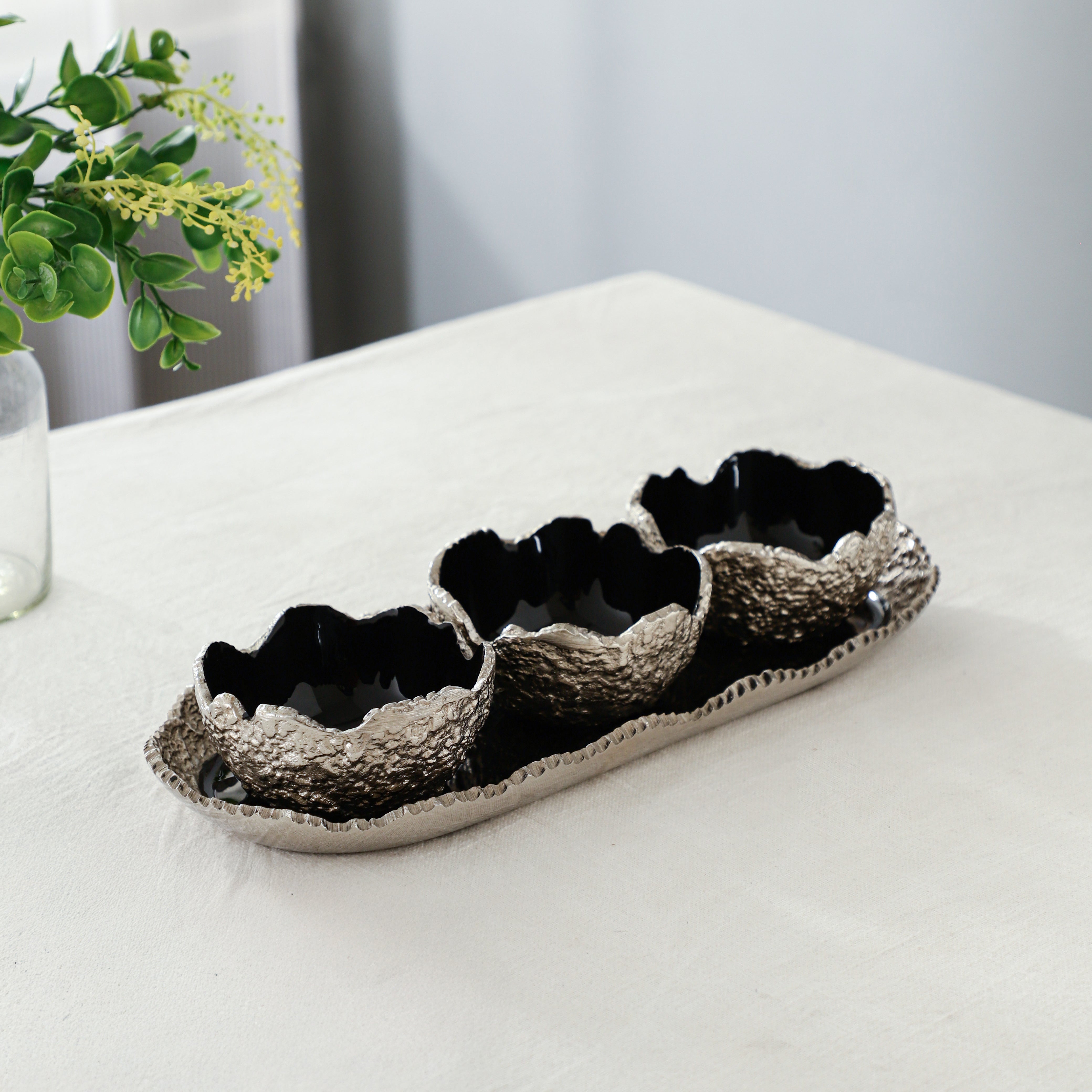 Elaris Tray & Bowl Set In