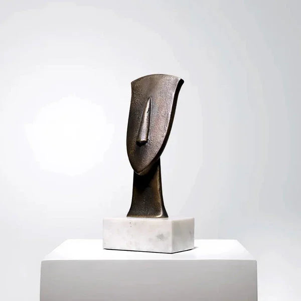 Sorya - Abstract Head Bronze Sculpture