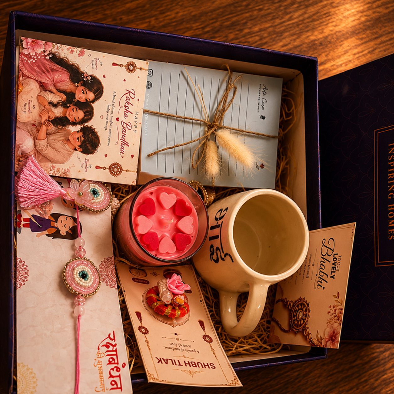 Bhai Blessings Candle Hamper