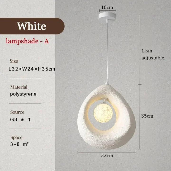 Modern Pendant Light | Warm White Hanging Ceiling Lamp for Living Room, Dining, Bedroom & Outdoor Spaces | Chandelier