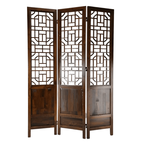 Panel Wooden Room Partition with Mango Frame & MDF Jali