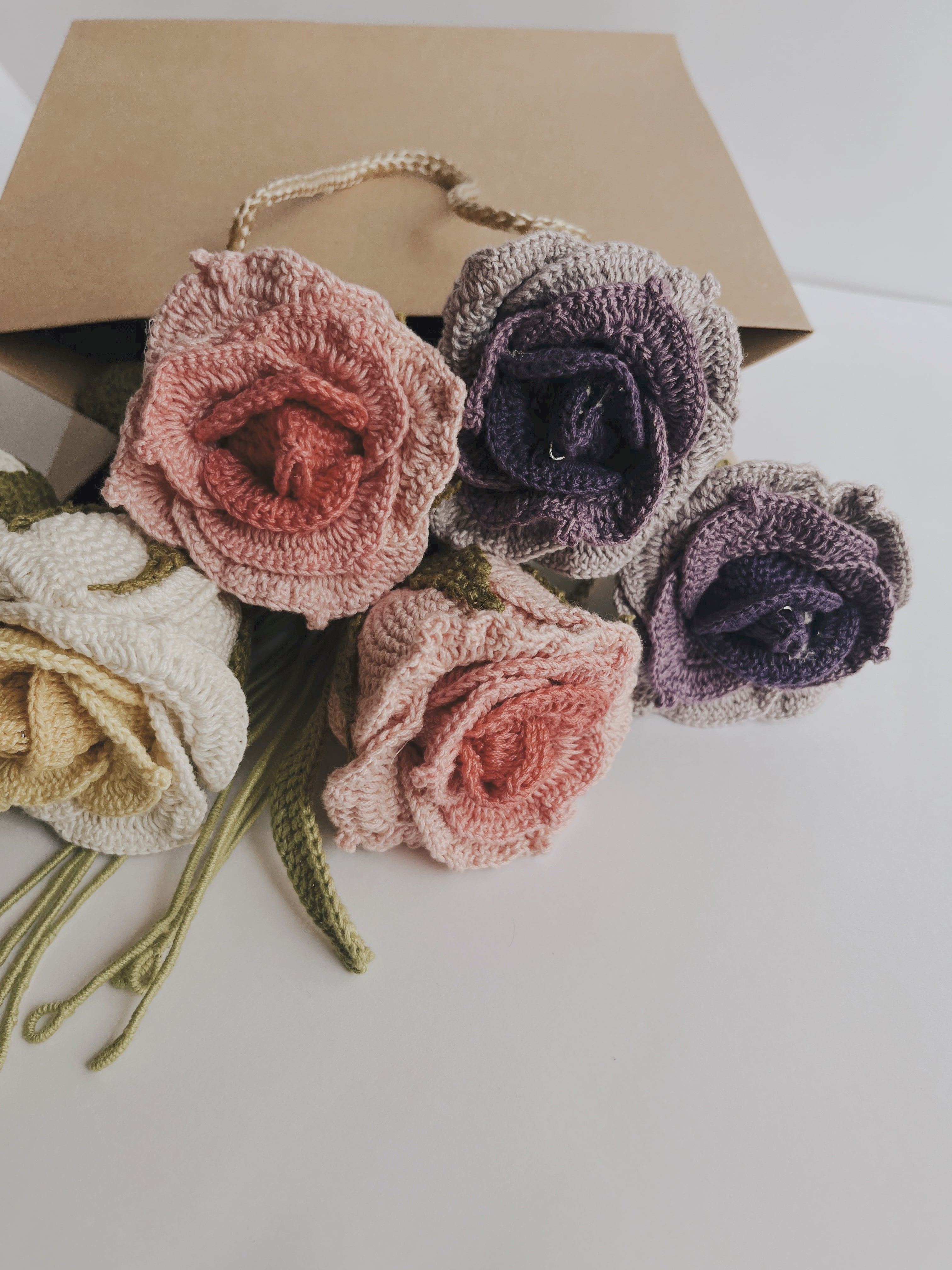 Gradient Thai Rose  - Crochet Flower
