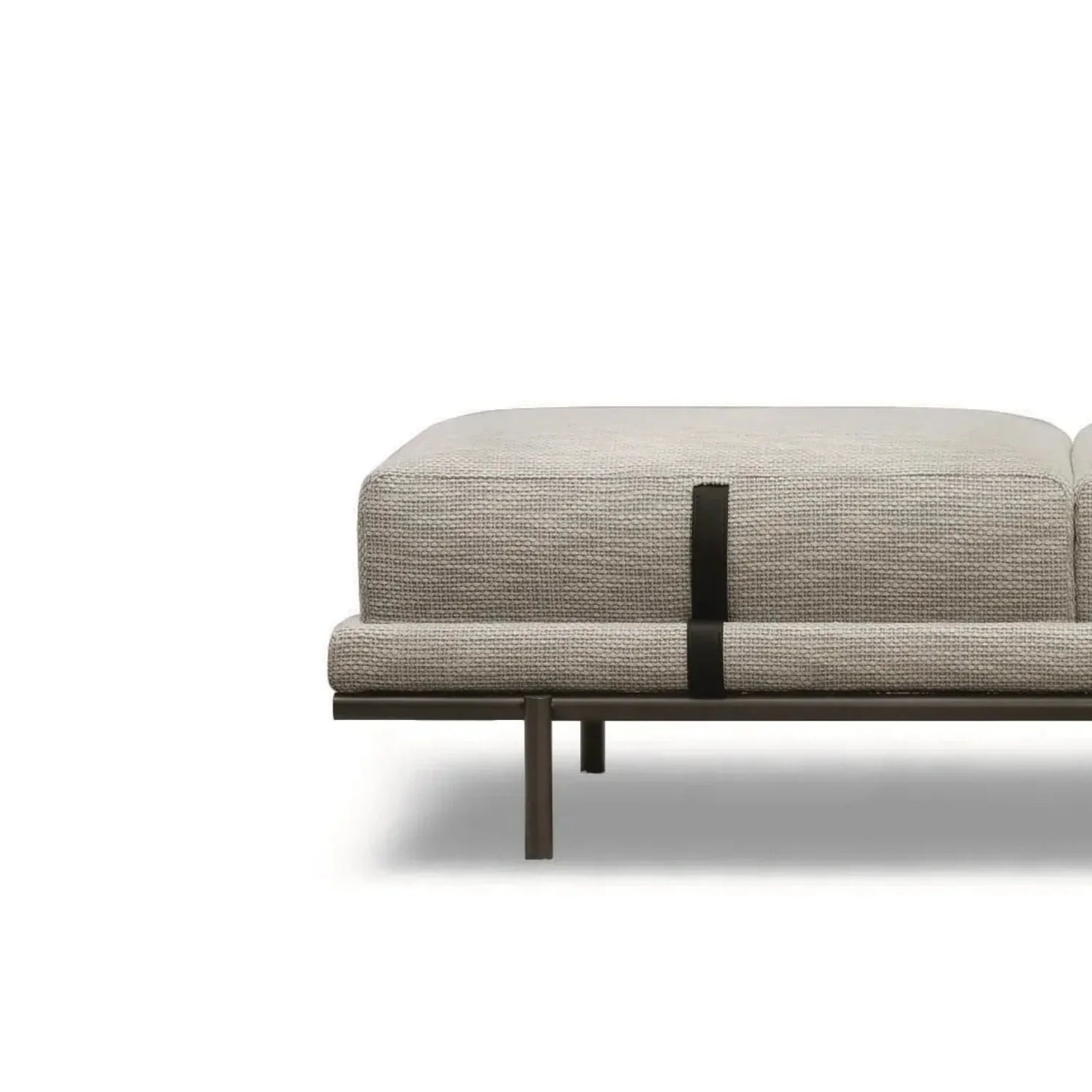 Modrix Metal And Fabric Upholstery Bench