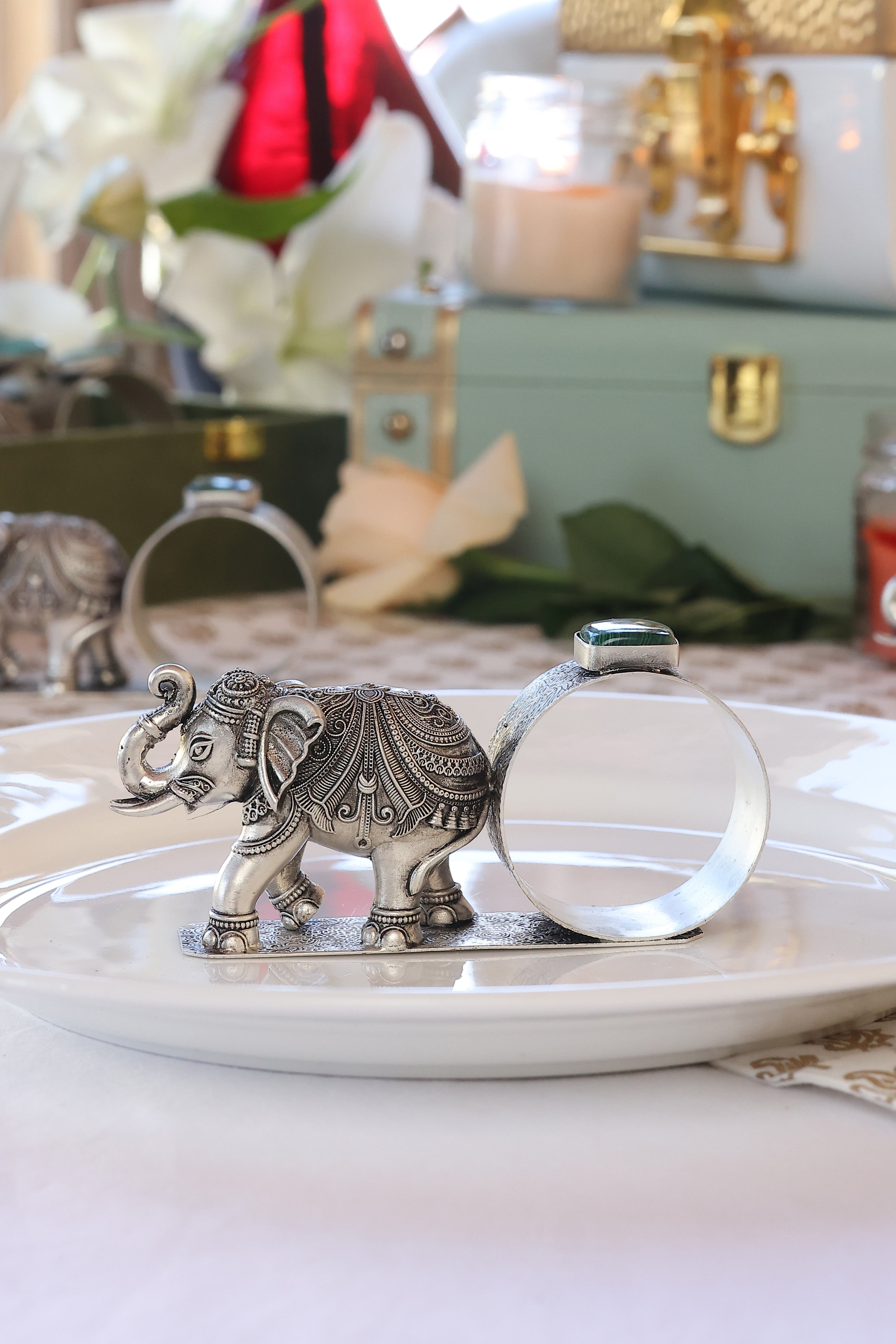 Vintage Elephant Napkin Ring