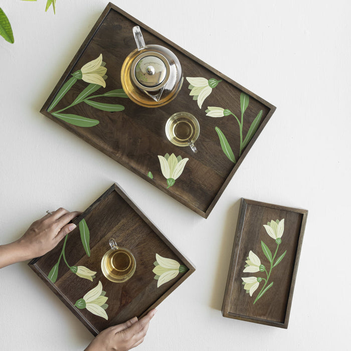 MIRRA Handpainted Wooden Tray