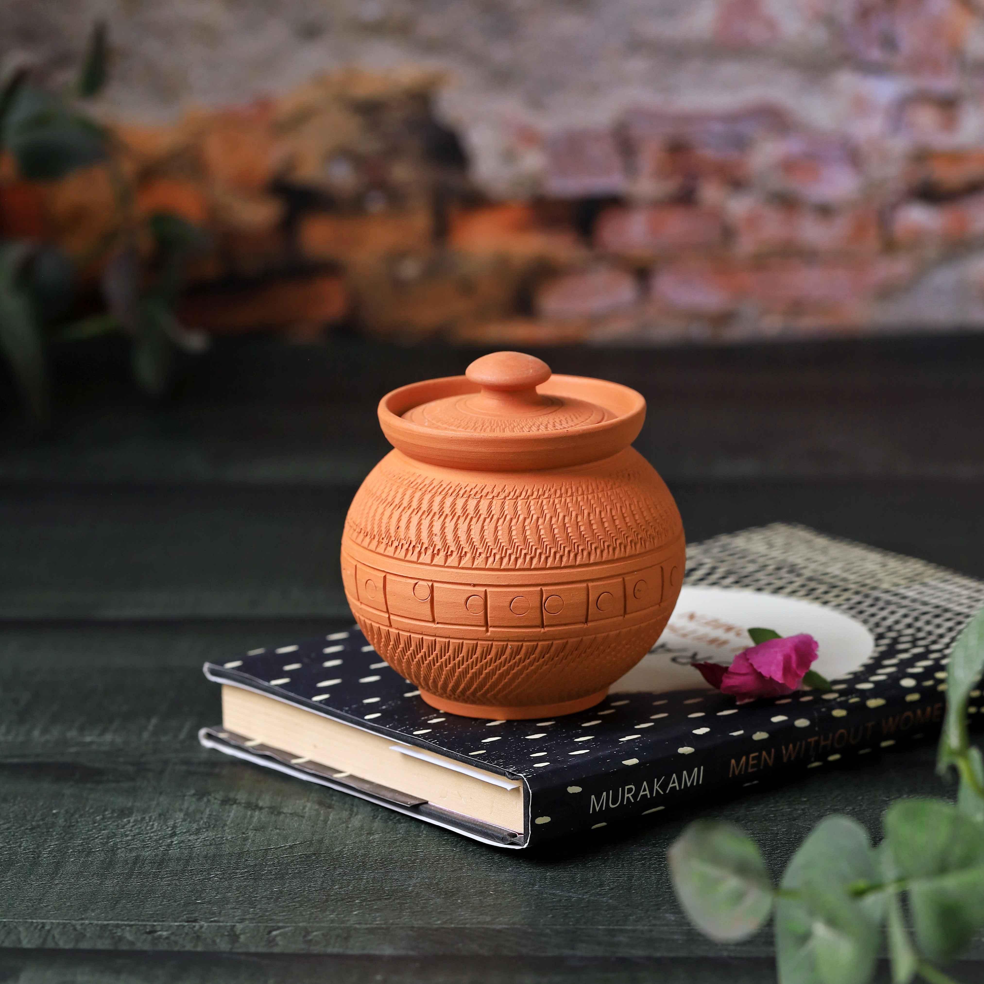 Terracotta Maharaja Sugar Pot