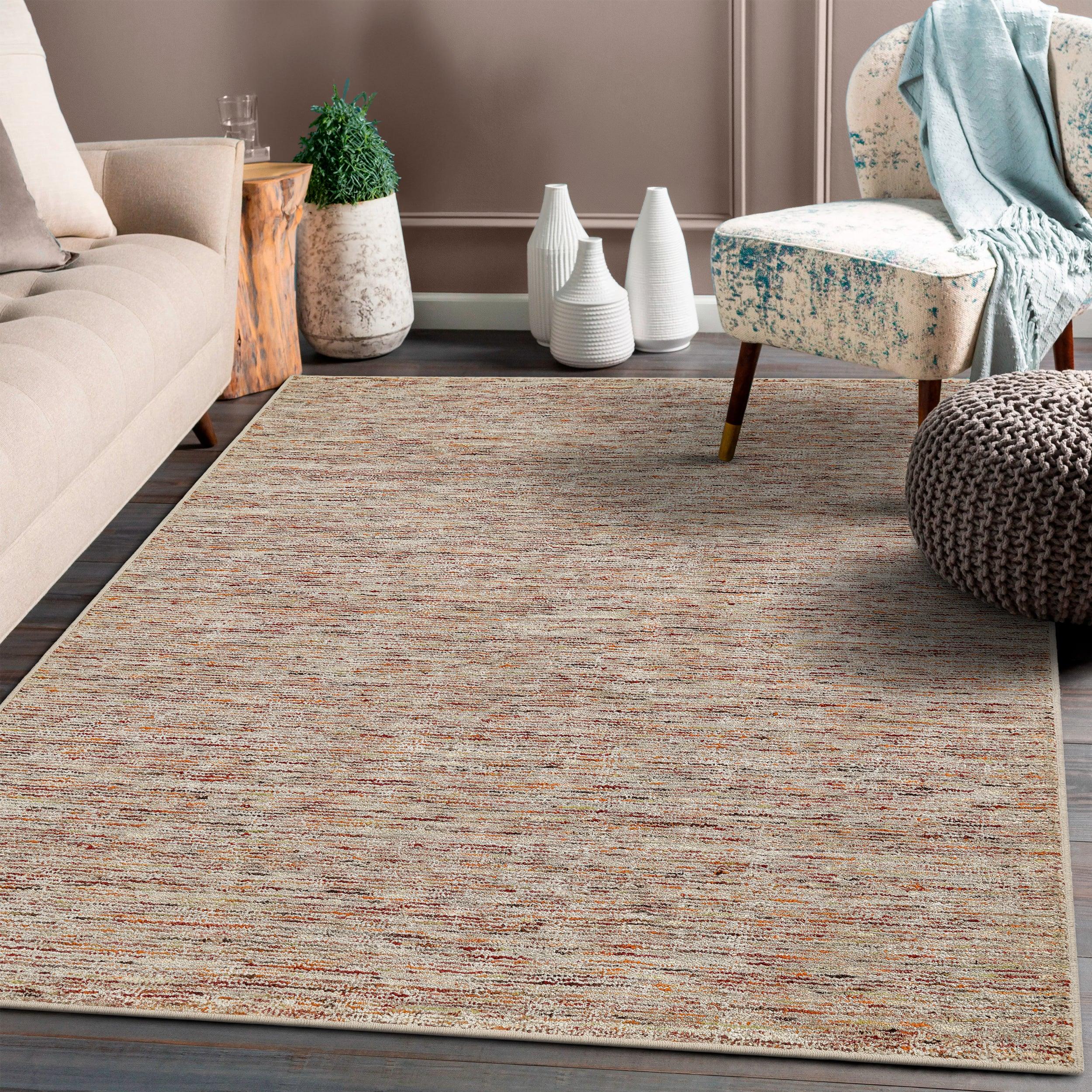 Hand-Loomed Luxury Carpet Rug for Bedroom/Living Area/Home with Anti Slip Backing With Kaleen's Signature Cotton Backing for Long Life Rectangle Ambient