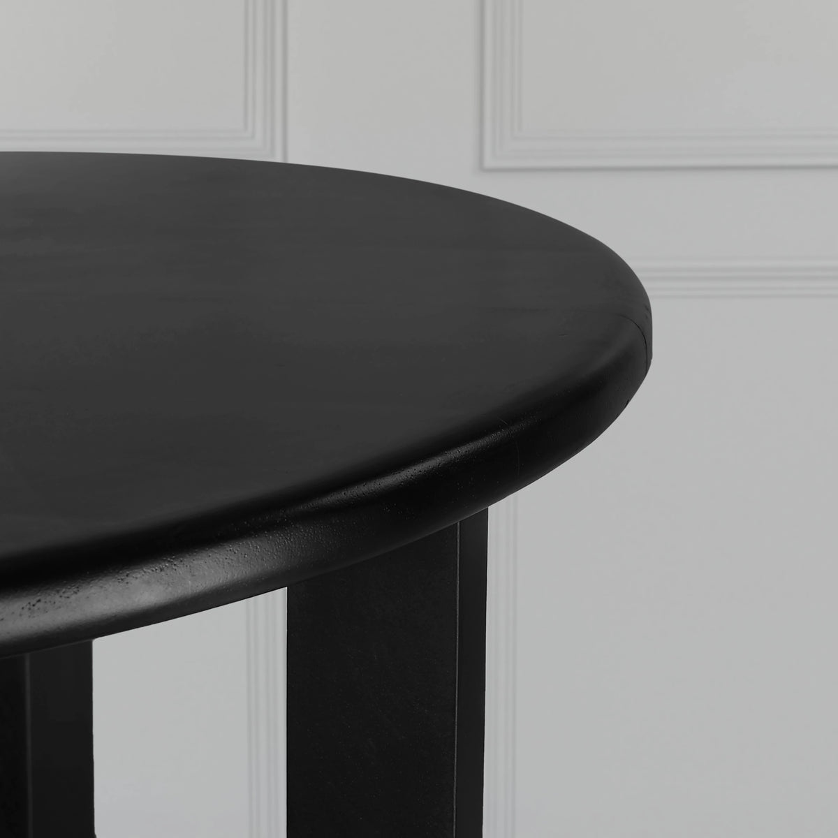 Noir Rattan Round Table