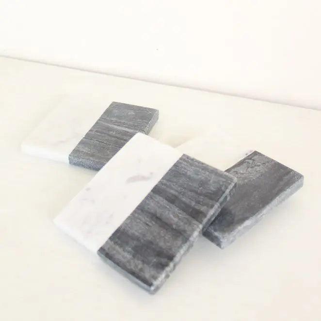 Half And Half Coasters | Marble