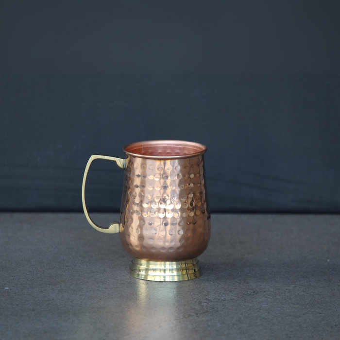 Copper Hammered Large Mug For Water | Storage Utensils For Home & Restaurants