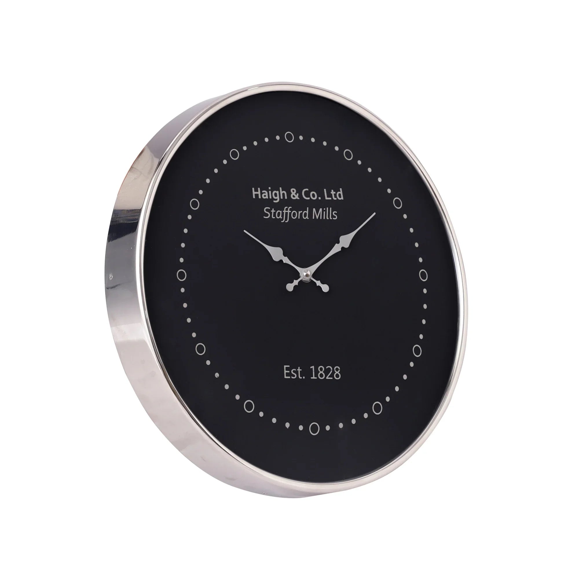 Eclipse Shine Silver Wall Clock