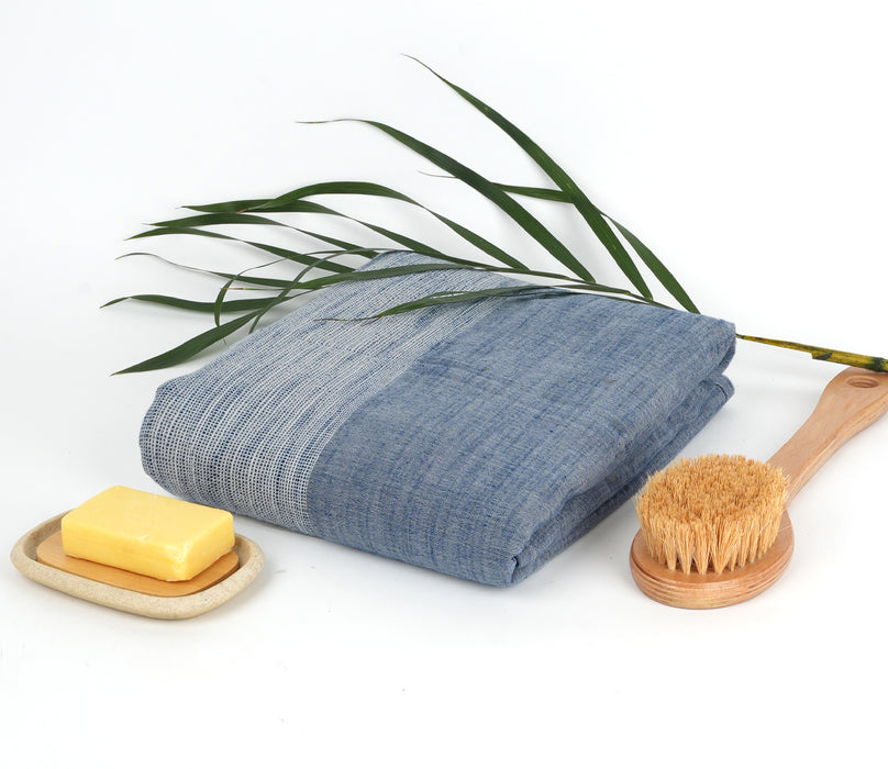 Bamboo Ultra-Light Slub Bath Towel Plus Pack of 1