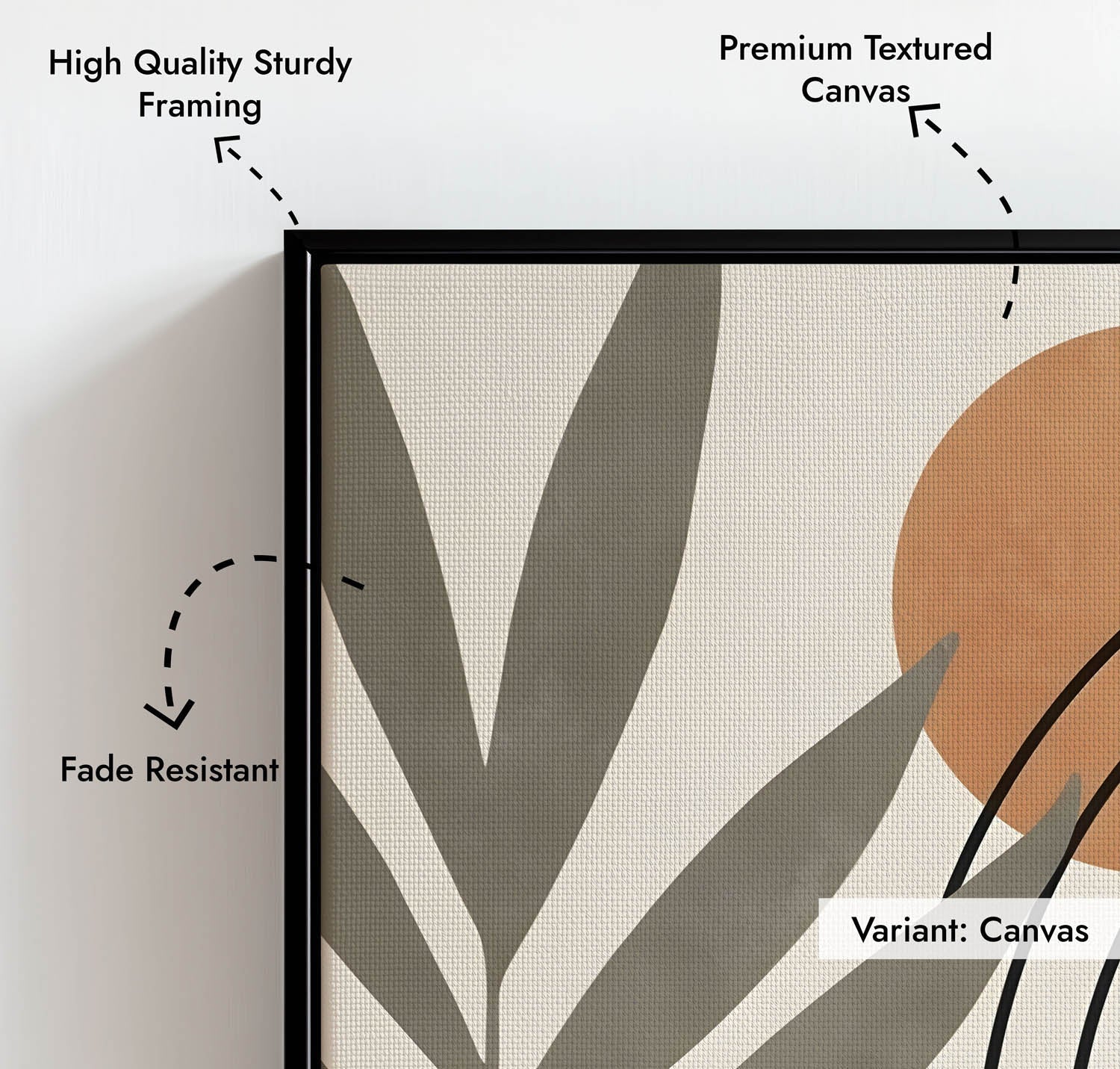 Sunlit Leaves Wall Painting