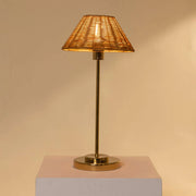 Aesthetic Natural Cane-Finish Table Lamp | Handcrafted Decorative Lighting for a Warm and Organic Feel