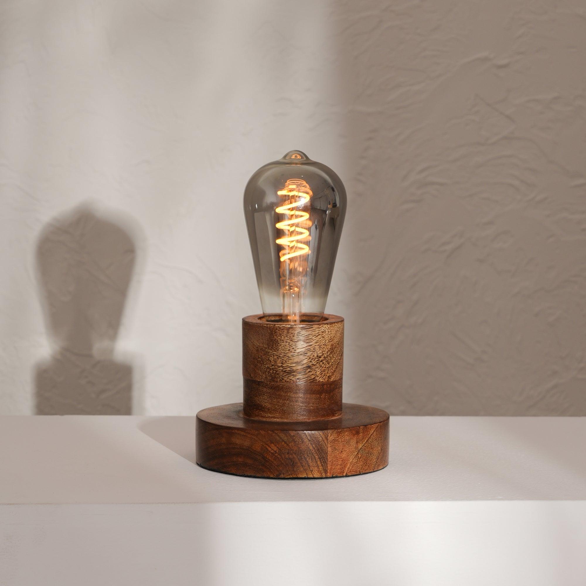 Naked Bulb Table Lamp | Antique Table Lamps | Bedroom Side Table Lamps