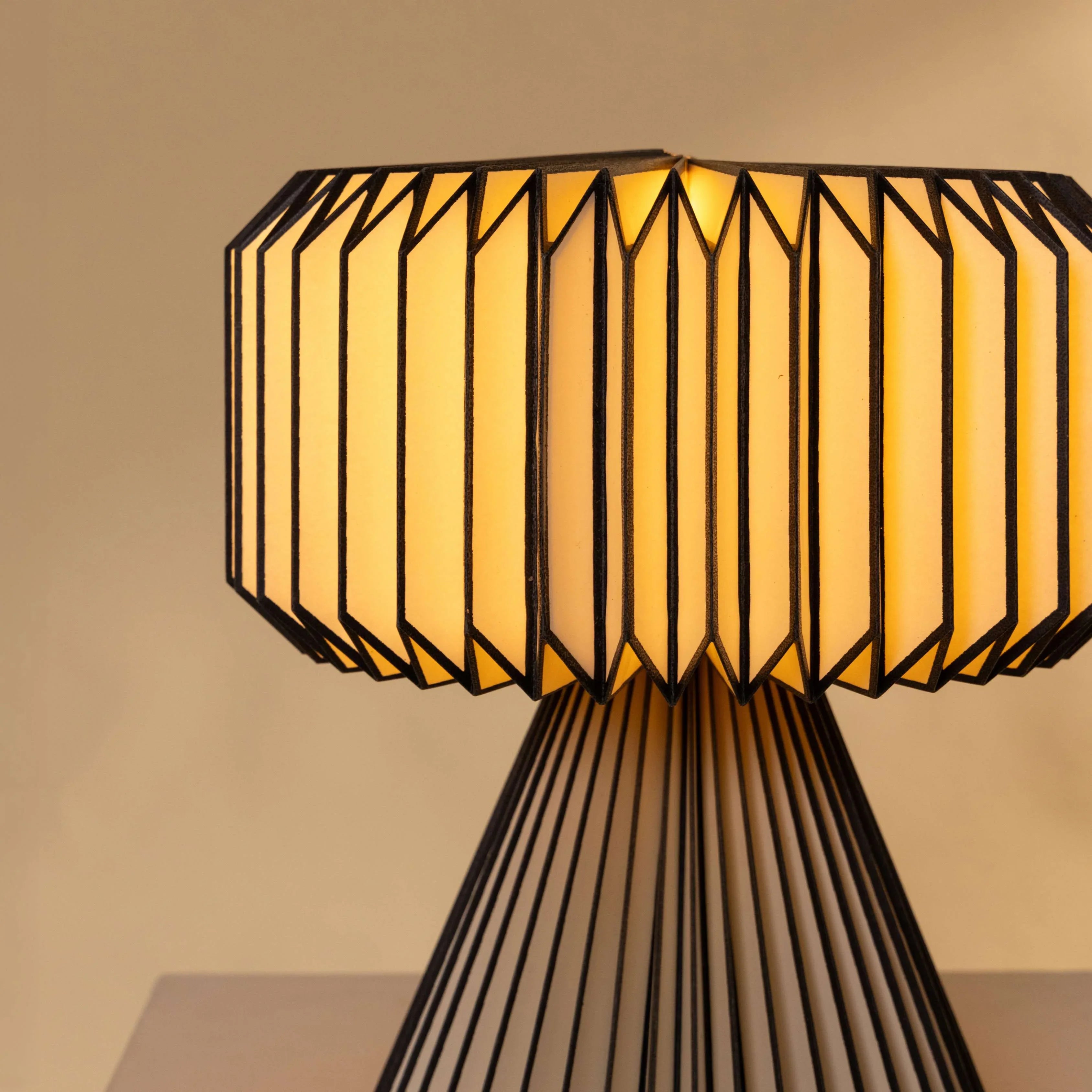 Orilamp - Table Lamp for Living Room | Bedside Lampshade