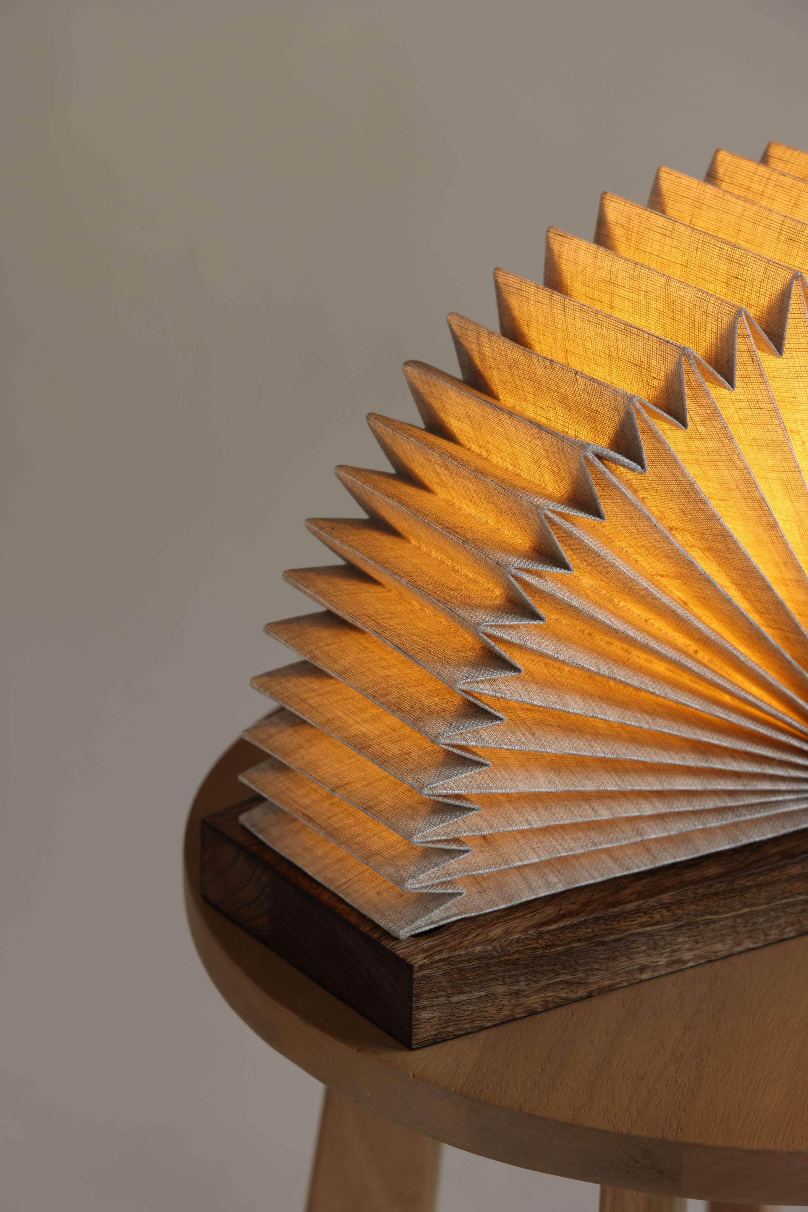 Linen Book Lampshade | Functional & Stylish Lamp for Study Tables and Workspaces