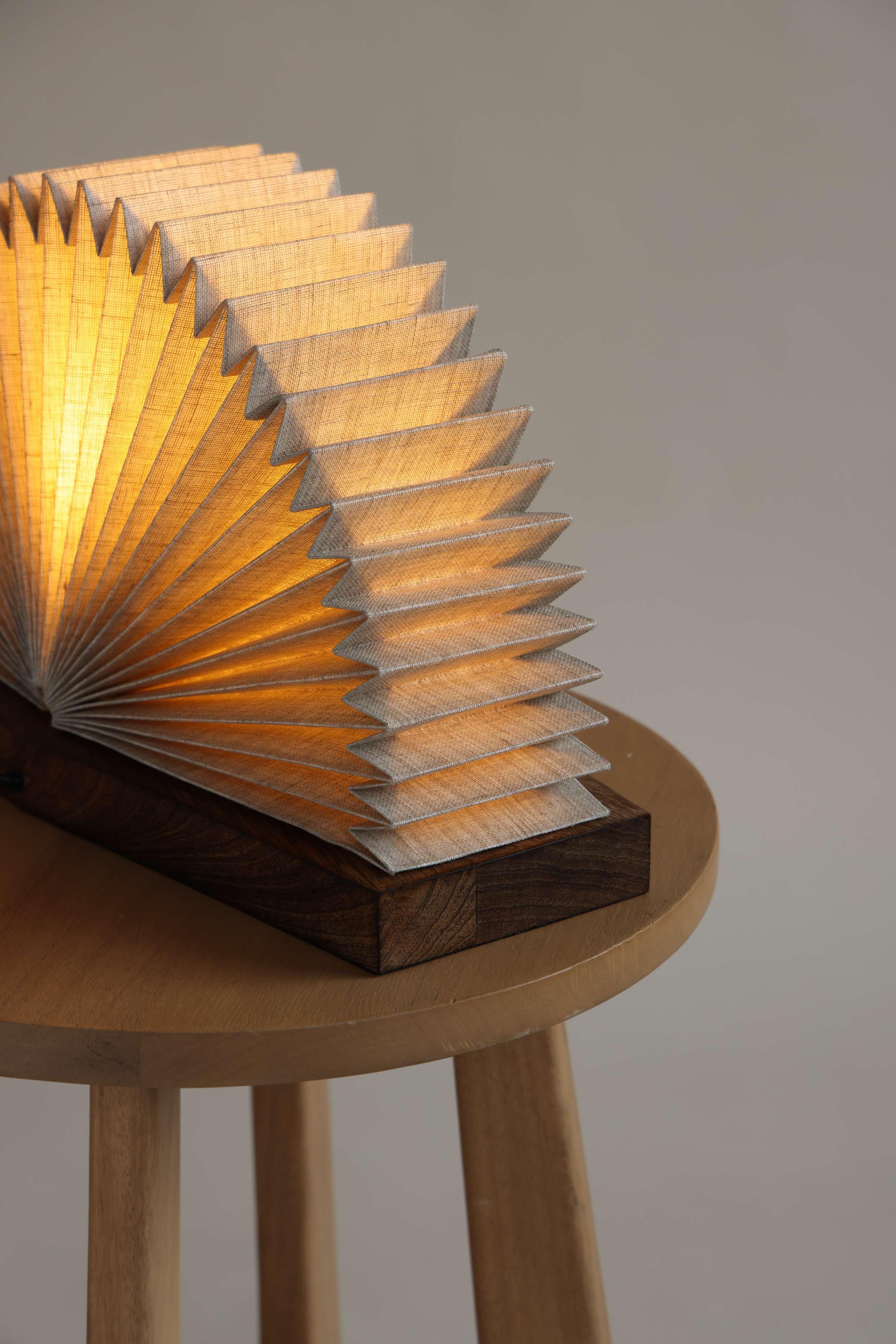 Linen Book Lampshade | Functional & Stylish Lamp for Study Tables and Workspaces