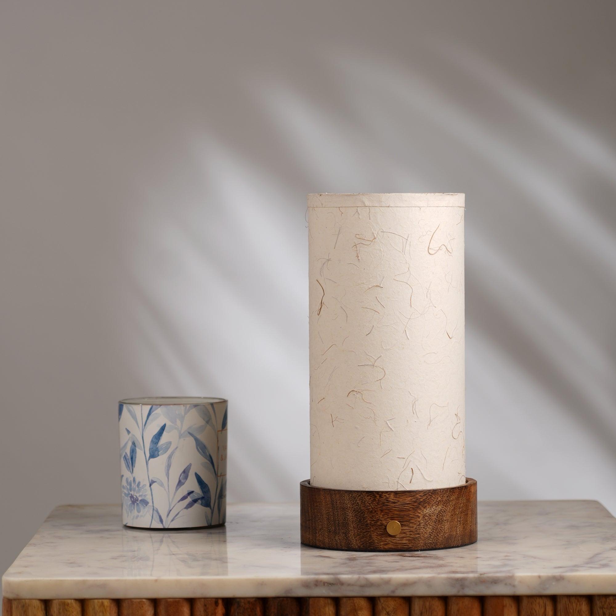 Banana Paper Magnus Touch Sensor Lampshade | Wireless Table Lamp