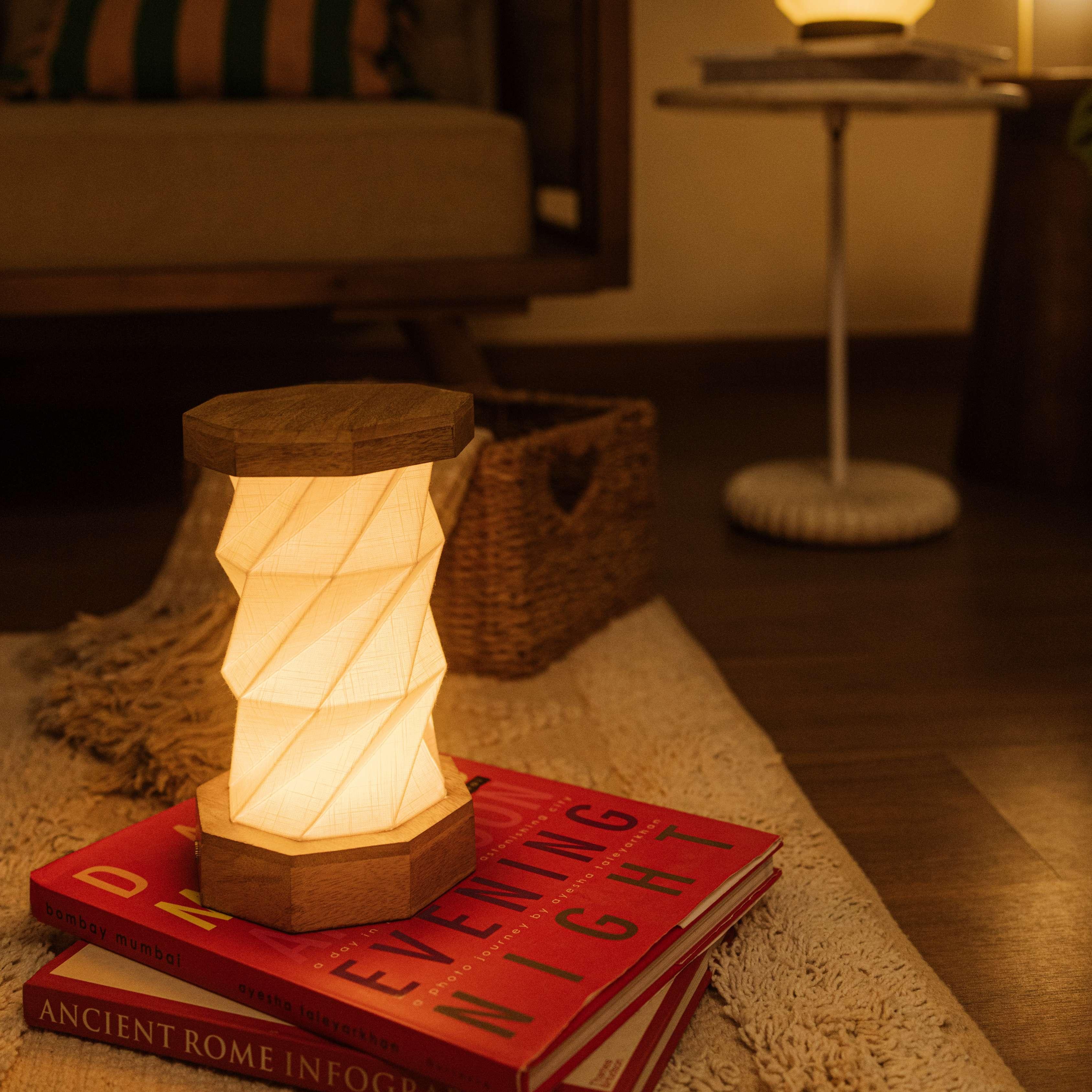 Foldplay Lamp for Bedroom | Portable Table Lampshade